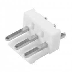 Connecteur Barrette Droit VH 3.96mm Mâle / Mâle 3 Voies Blanc Plaqué Or (Unité)