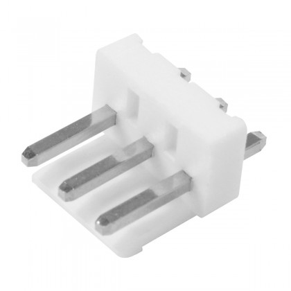 Connecteur Barrette Droit VH 3.96mm Mâle / Mâle 3 Voies Blanc Plaqué Or (Unité)