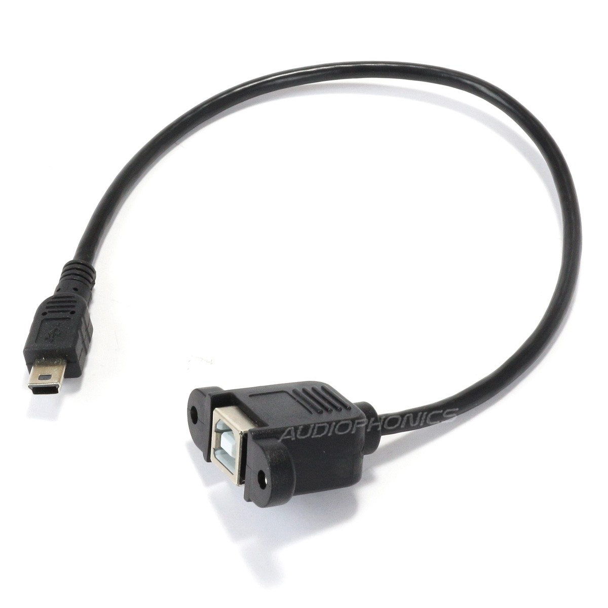 Passe Cloison Mini USB-B Mâle vers USB-B Femelle 25cm