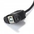 Panel Mount Male Mini USB-B to Female USB-B 25cm