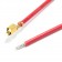 VH 3.96mm Cable Female to Bare wire 1 Pole No Casing Gold-Plated 30cm Red (Unit)
