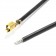 VH 3.96mm Cable Female to Bare wire 1 Pole No Casing Gold-Plated 30cm Black (Unit)