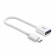 Câble USB-A 3.0 vers USB-C OTG Cuivre Blanc 10cm