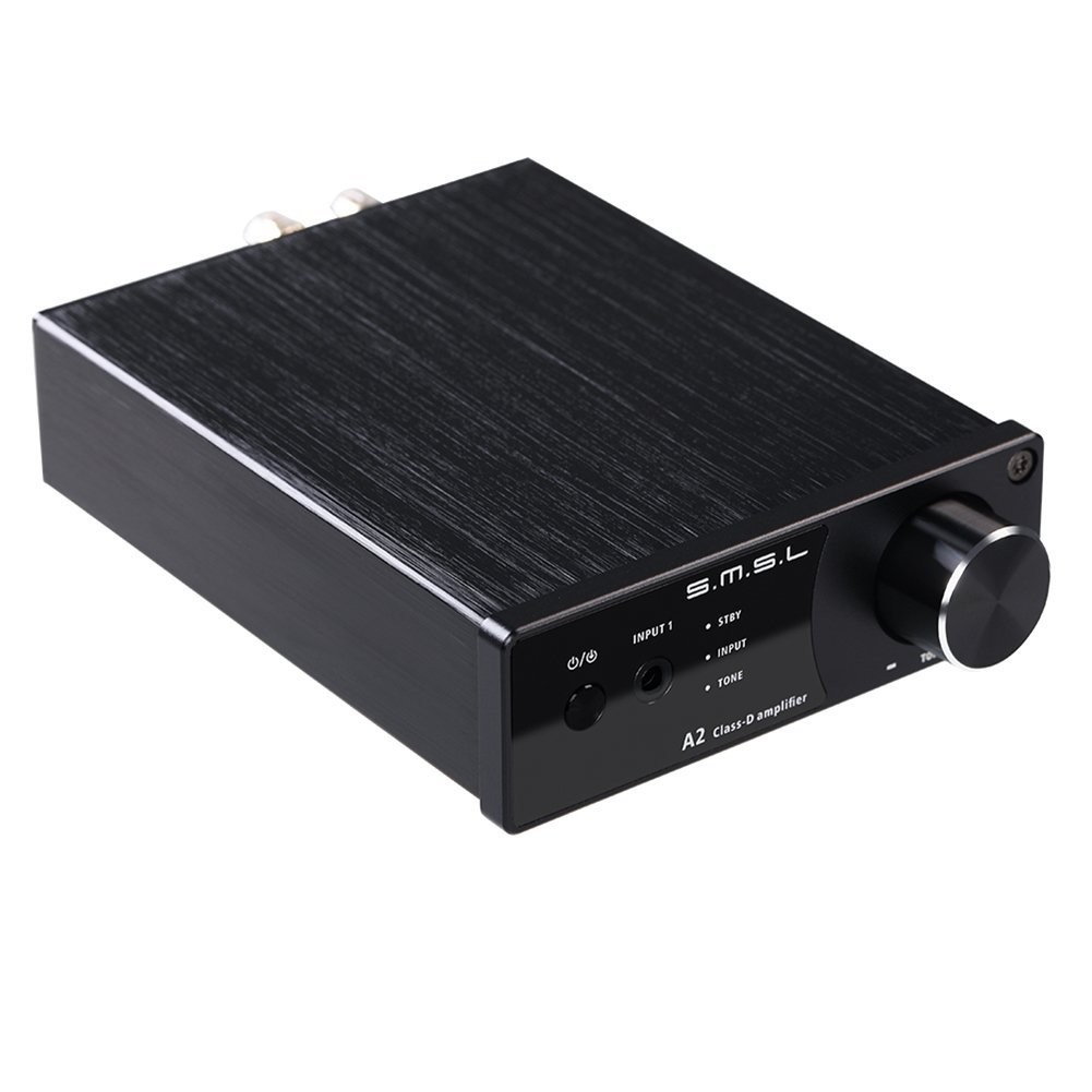 SMSL A2 Digital Amplifier TDA7492 Class D 2x 40W / 4 Ohm + Subwoofer Output Black