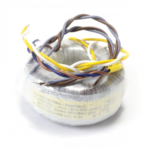 Transformateur Torique 60VA 0-120-200-260-320V 0-5-6.3V 0-18V Transformateur Torique 60VA 0-120-200-260-320V 0-5-6.3V 0-18V