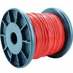 ELECAUDIO FC110TS Fil de Câblage Cuivre/Argent FEP 1.0mm² (Rouge)