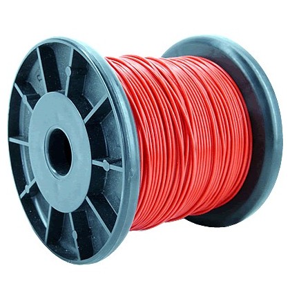 ELECAUDIO FC116TC Fil de Câblage Cuivre OFC FEP 1.6mm² (Rouge)