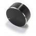 Knob Aluminium Notched Shaft 40x17mm Ø6mm Black