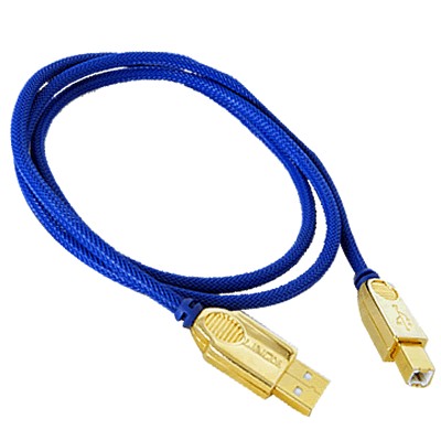 Câble USB-A Male / USB-B Male 2.0 Blindé Plaqué Or 24k 0.50m