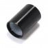 Bouton Aluminium Axe Cranté 10x15mm Ø6mm Noir