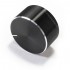 Knob Aluminium Notched Shaft 30x10mm Ø6mm Black