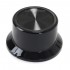 Button Cranked Axis 30x23x15mm Ø6mm Black with LED Positioning