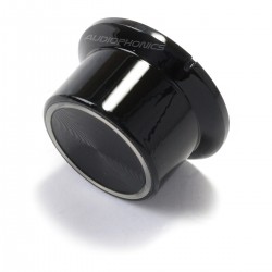 Knob 20x13mm Black Notched Shaft Ø6mm