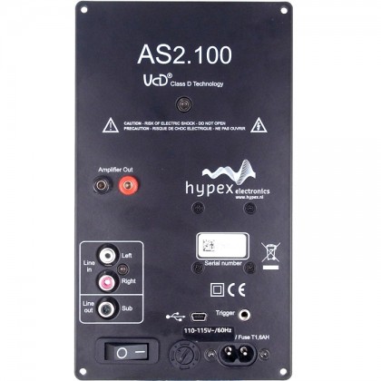 Module Amplificateur HYPEX AS2.100 Filtrage DSP - 2x100W + LFE