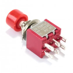 Push Button 2 Poles 4 Positions ON-ON DPDT 250V 2A / 120V 5A