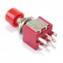 Bouton Poussoir 2 Pôles 2 Positions 2NO2NC DPDT 250V 2A / 120V 5A Rouge