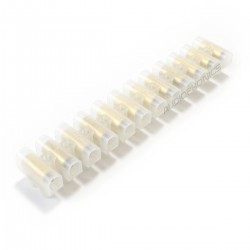 Terminal Strip 4 -10mm² 12 Connectors Transparent