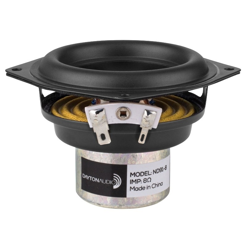 DAYTON AUDIO ND91-8 Haut-Parleur Large Bande Aluminium 30W 8 Ohm 82dB 65Hz - 17kHz Ø10cm