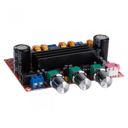 TPS3116D2 Amplifier Module Class D Bluetooth 4.0 2x50W + 100W with Filters and Volume Control