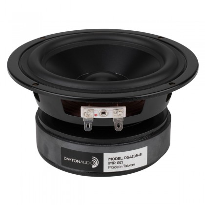 DAYTON AUDIO DSA135-8 5" Designer Series Speaker Driver Woofer Aluminum 50W 8 Ohm 87dB 51Hz - 9000Hz Ø 13.3cm