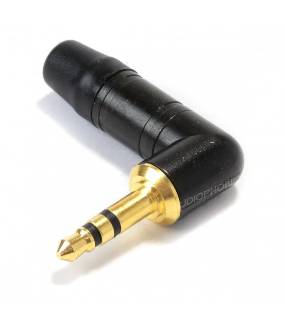 NEUTRIK NTP3RC-B Jack 3.5mm Connector 3 Poles Stereo Angled Gold Plated ...