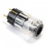 ELECAUDIO PS-24GC Connecteur Secteur Schuko Type E/F Plaqué Or 24K 3µ Ø16.5mm Transparent