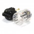 ELECAUDIO PS-24GC Connecteur Secteur Schuko Type E/F Plaqué Or 24K 3µ Ø16.5mm Transparent