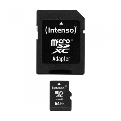 INTENSO Carte Mémoire Micro SDHC Class 10 64Gb