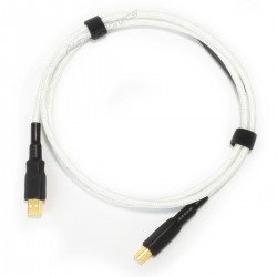 NEOTECH NEUB-1020 Câble USB-A Mâle vers USB-B Mâle 2.0 Argent UP-OCC Plaqué Or 24k 1m