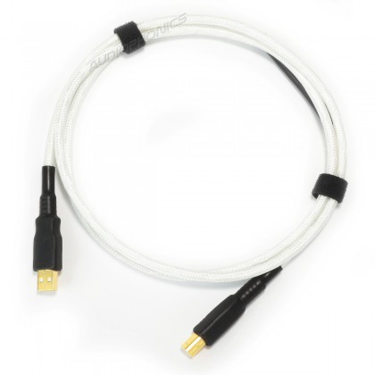 NEOTECH NEUB-1020 Câble USB-A Male/USB-B Male 2.0 Argent pur plaqué Or 24k 1m