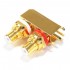 ELECAUDIO ER-110 RCA Plugs Stereo Gold Plated for CI