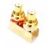 ELECAUDIO ER-110 RCA Plugs Stereo Gold Plated for CI