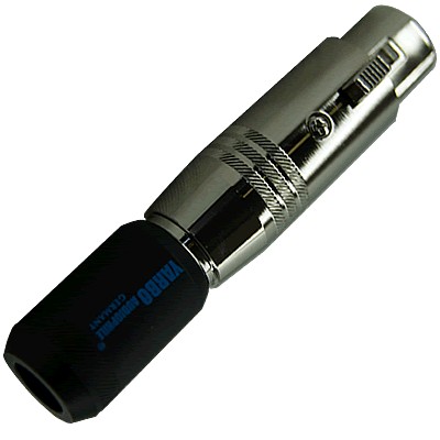 YARBO XLR900R-F Connecteur XLR Femelle 3 Pôles Plaqué Or 24k High-End Ø10mm (Unité)