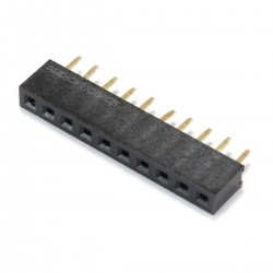 Pin Header Straight Connector Female / Male 1x10 Pins 2mm (Unit)