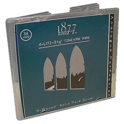 1877 PHONO "SILVER LITZ" Fils de Litz Argent Pur 0.1mm² 60cm (x4)