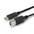 male USB 3.1 USB-B cable to USB-C reversible male OTG 1m