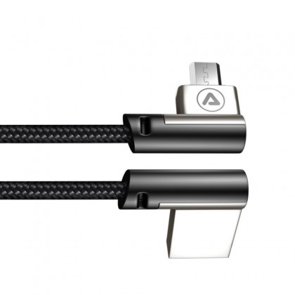 Câble Micro USB coudé vers USB-A coudé 1,m