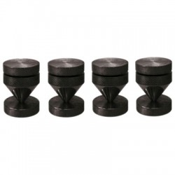 DYNAVOX Pointes de Découplage M6 Laiton Noires (Set x4)