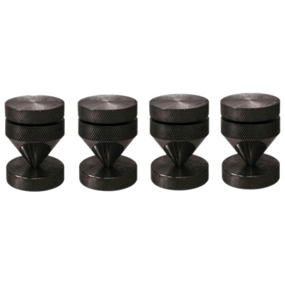 DYNAVOX Pointes de Découplage M6 Laiton Noir (Set x4)