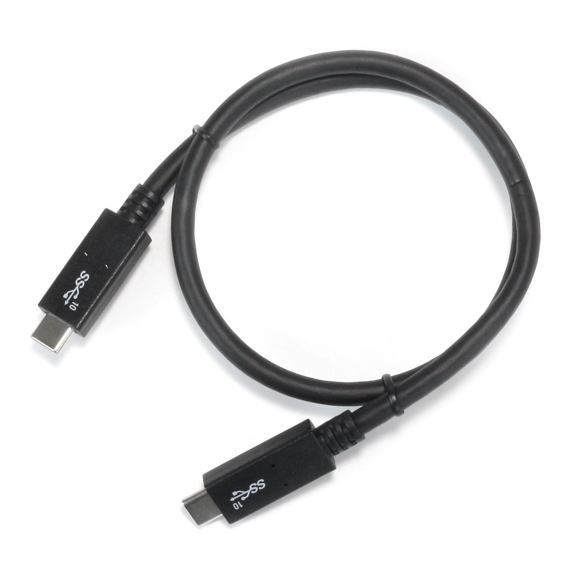 Noir Câble USB A vers USB C 10 cm 
