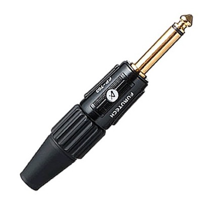 FURUTECH FP-703 (G) Fiche Jack 6.3mm Mono Plaqué Or Ø8mm