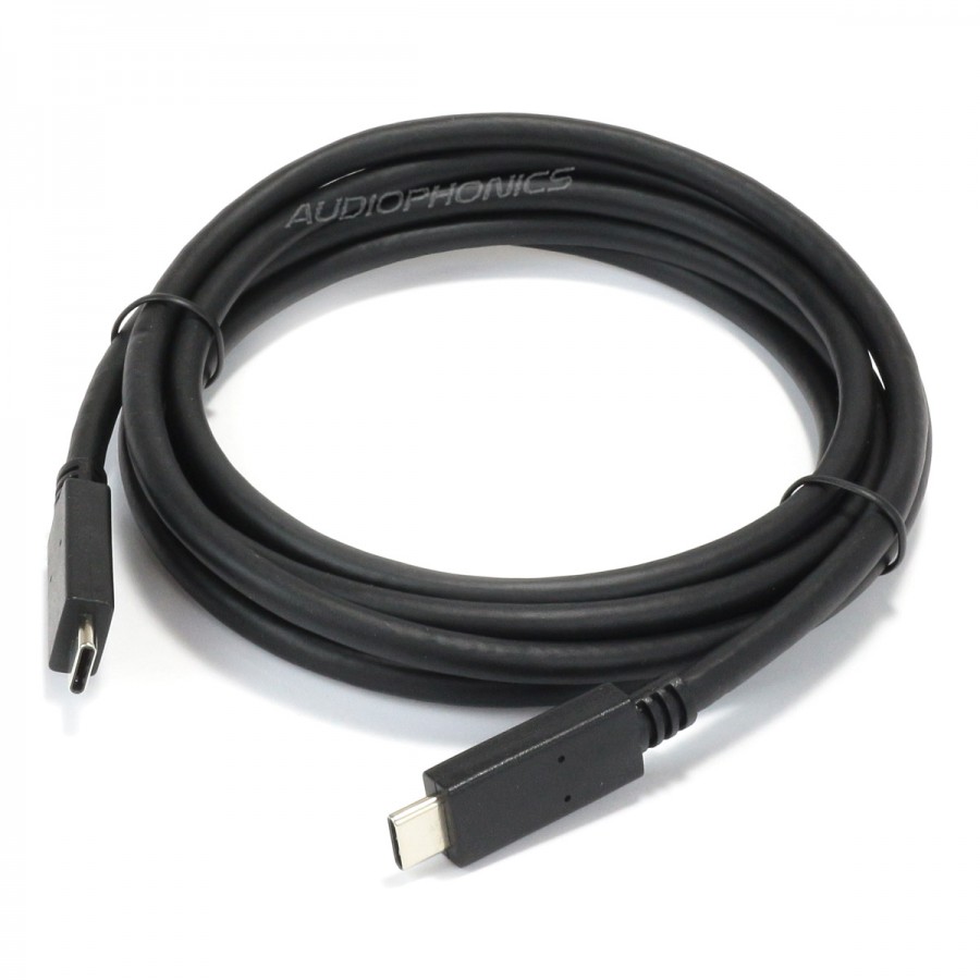 Câble USB-C 3.1 Mâle vers Jack Stéréo 3.5mm Mâle 1m - Audiophonics