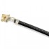 XH 2.54mm Female to Bare wires Cable 1 Pole No Casing Gold Plated PTFE Black 30cm (x10)