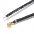XH 2.54mm Female to Bare wires Cable 1 Pole No Casing Gold Plated Silicone Black 30cm (x10)