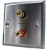 DYNAVOX Wall Plate 2 Speaker Terminals 24k Gold Plated