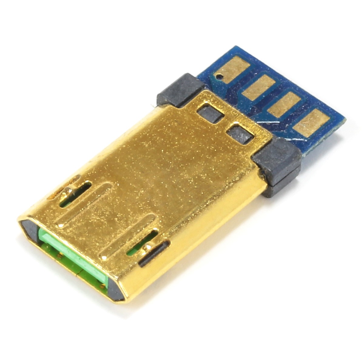 Connector Male Micro USB Reversible Gold Plated