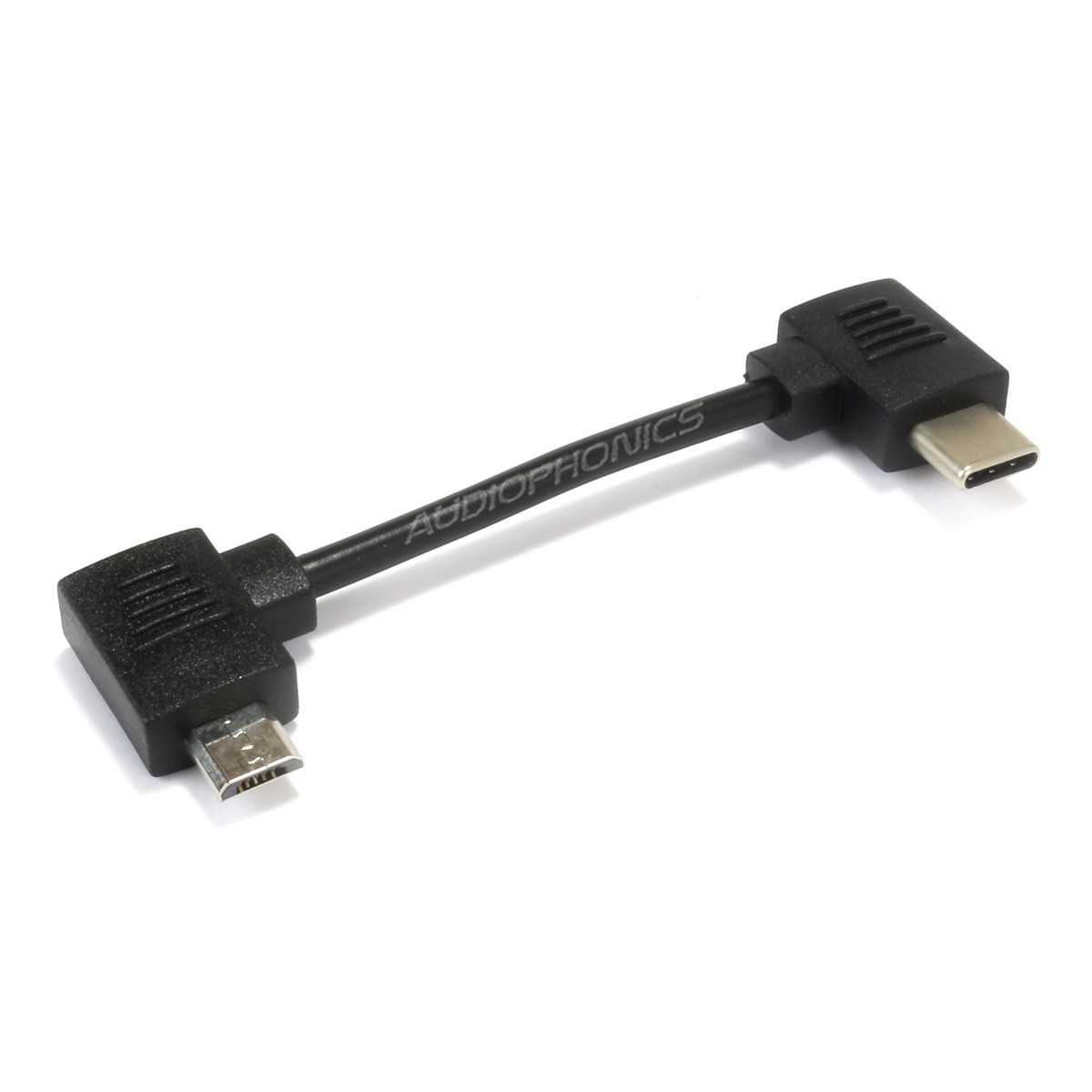 XDUOO XC-10 Cable Adapter Male Angled Micro USB to Male Angled USB-C 5cm