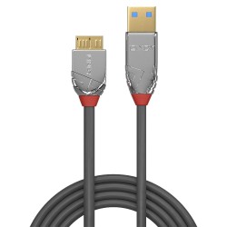 LINDY CROMO Câble USB-A 3.0 Mâle vers Micro USB Mâle Cuivre Plaqué Or 0.5m