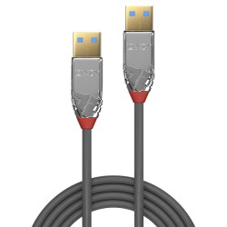 LINDY CROMO Câble USB-A 3.0 Mâle vers USB-A 3.0 Mâle 0.5m