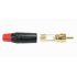 Plated RCA connector gold Red Ø6.5mm (Unit)